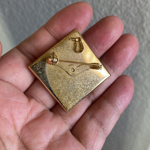 🖤Vtg💕Japanese Paper art brooch - Picture 7 of 8